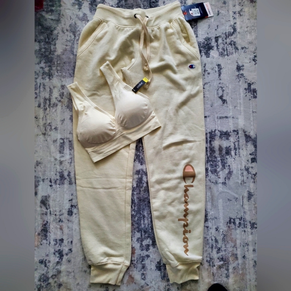 NWT CHAMPION joggers with matching Coobie sports bra - Picture 2 of 8